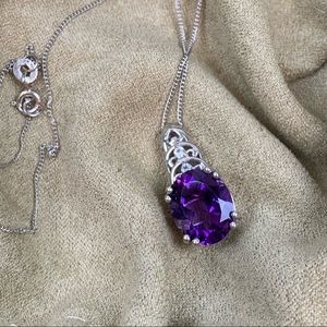 💜Genuine African Amethyst Pendant💜